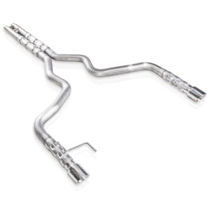 Ford Mustang Performance Exhaust - Stainless Works - Catback H-Pipe Retro Chambered Mufflers - `15-`17